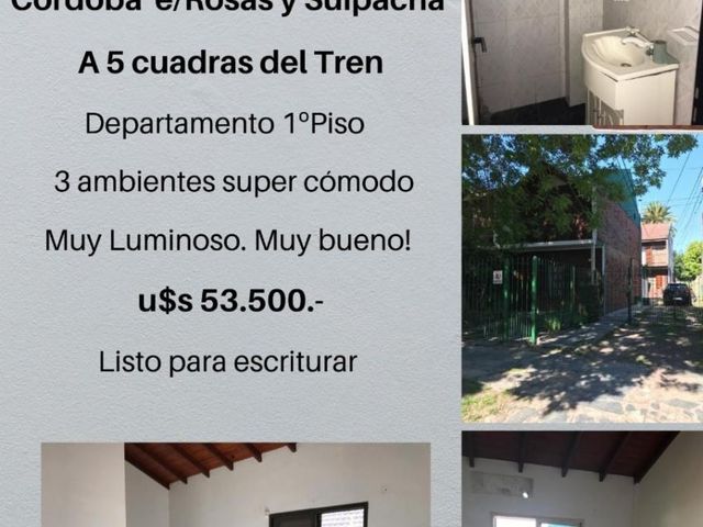 Departamento 3 ambientes - MUY BUENO - MERLO CENTRO