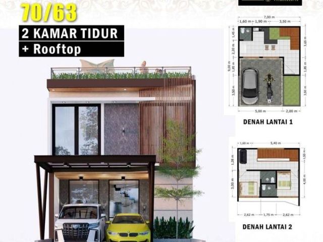 Rumah murah 2 lantai plus kolam renang Kota Batu