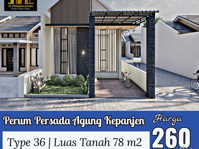 Dijual Rumah Lokasi di Kepanjen type 36/78