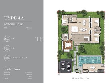ขาย บ้าน 4 ห้องนอน 236&nbsp;ตร.ม. ที่ดิน 450 m² ใน  Botanica Montazure, Phuket