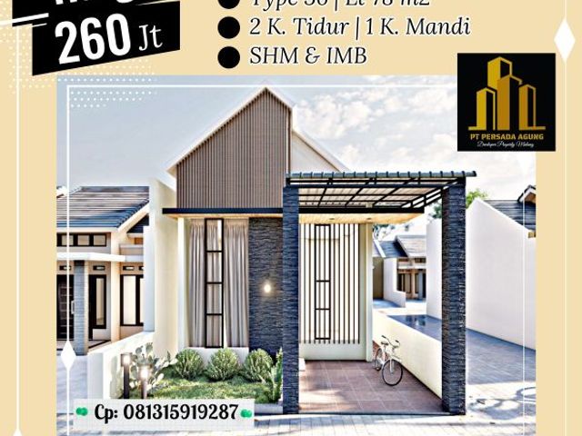 Dijual Rumah Lokasi di kepanjen Malang