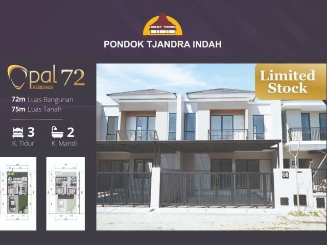 Ruman Minimalis Mewah Pondok Candra Indah Dekat Sports Club