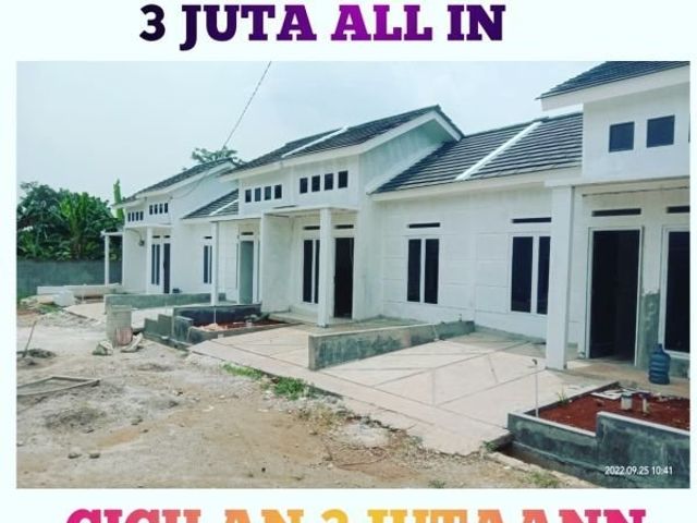 rumah cantik cicilan 2 jutaan ready stock tanpa dp