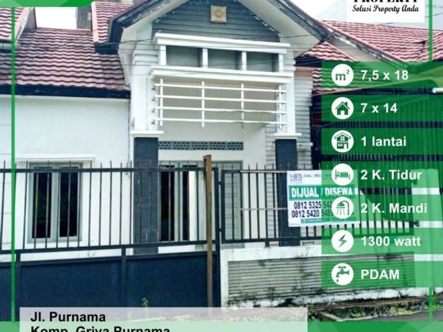 Rumah Komplek Griya Purnama, Pontianak, Kalimantan Barat