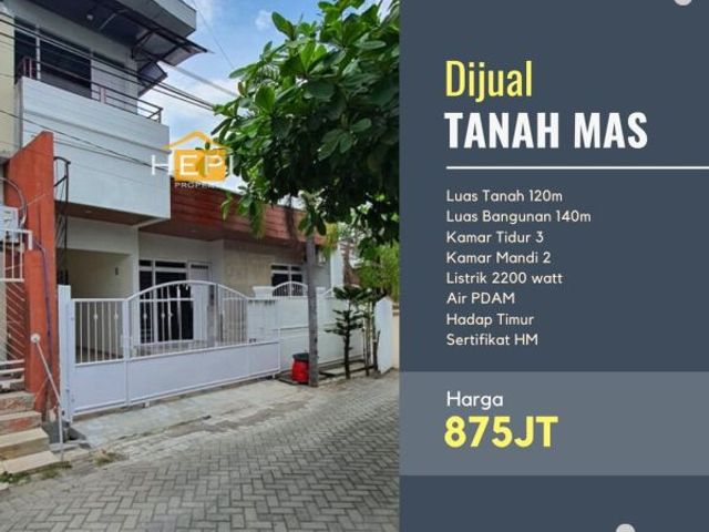 Rumah dijual di Tanah Mas Semarang