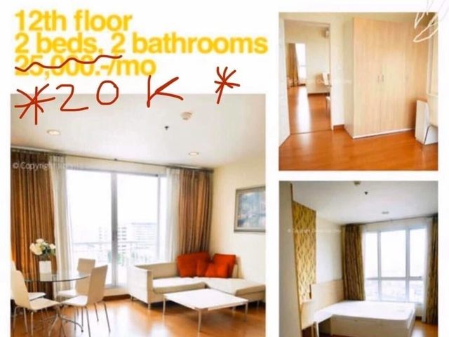 For Rent 2 Beds Condo Near BTS Saphan Khwai, Bangkok, Thailand