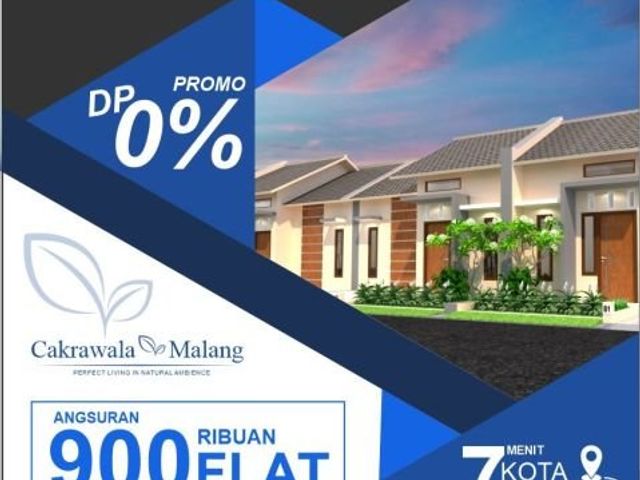 Rumah Murah Malang DP Super Ringan bisa dicicil