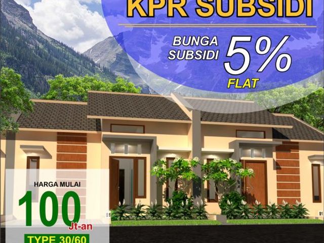 rumah murah bunga 5% dekat sukun
