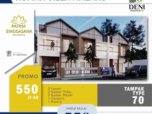 Rumah mewah modern 2 lantai plus private pool di Kota Batu