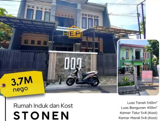 Dijual Rumah Induk dan Kost Aktif Stonen Sampangan Semarang