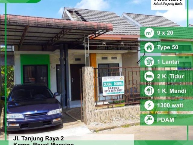 Dijual Rumah 1 lantai, Jalan Tanjung Raya 2, Pontianak