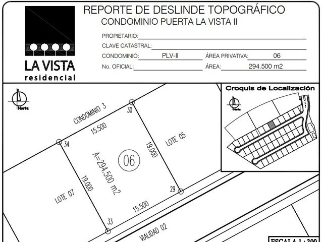 Lote 6, Puerta la Vista II, la Vista Residencial