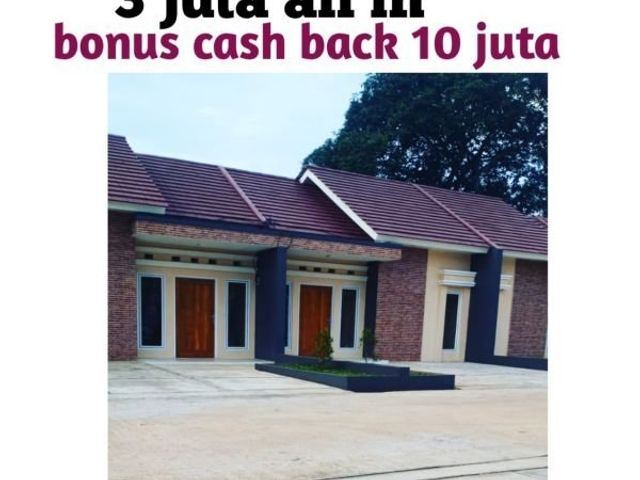 rumah lokasi strategis banget pinggir jalan tanpa dp dan kpr