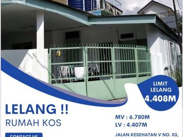 LELANG. Rumah di Jl.Kesehatan V , Petojo - Jakarta Pusat.
