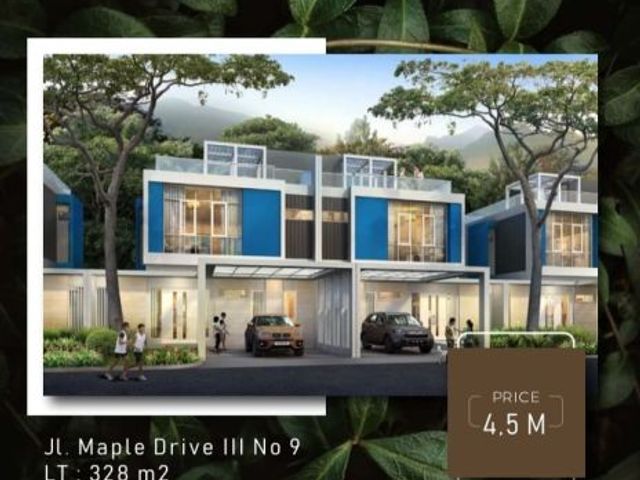 Dijual Rumah Best view di Cluster Santorini