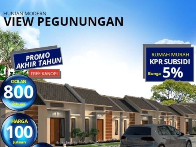 Rumah subsidi murah pinggir kota