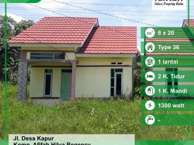 Rumah Type 36, Desa Kapur, Kubu Raya, Kalimantan Barat
