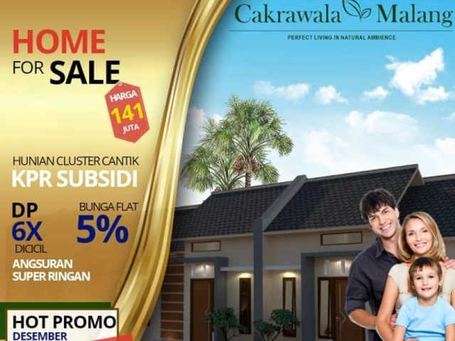 Rumah subsidi murah pinggir kota malang