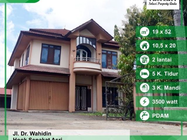 Jual Rumah Tepi Jalan Dr Wahidin Pontianak
