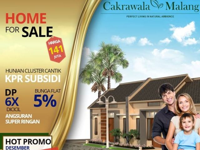 Rumah subsidi murah pinggir kota malang