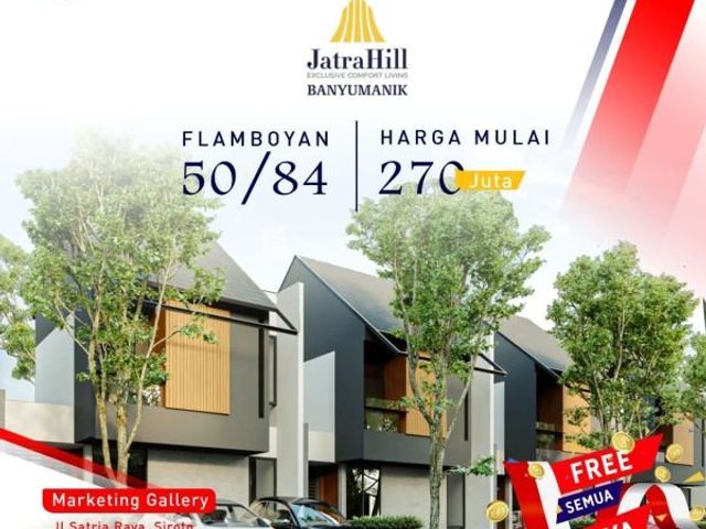 Rumah Murah 2 Lantai di Banyumanik Free semua Biaya
