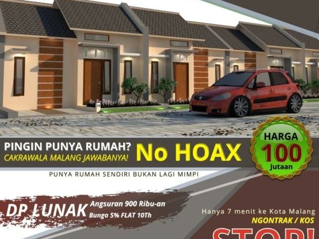 RUMAH SUBSIDI DESIGN MEWAH - CAKRAWALA MALANG