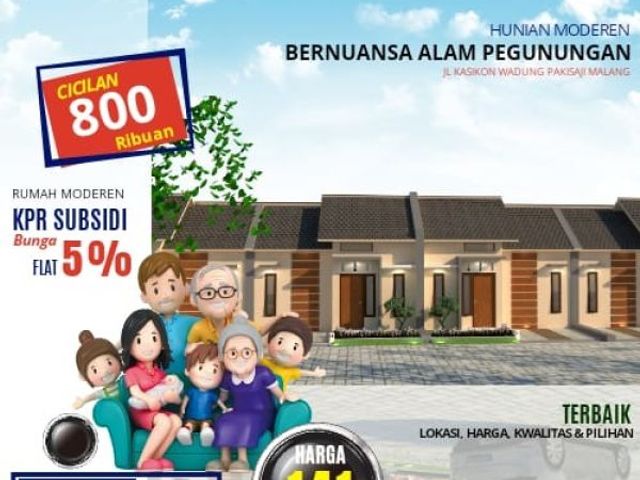 Rumah subsidi murah pinggir kota malang