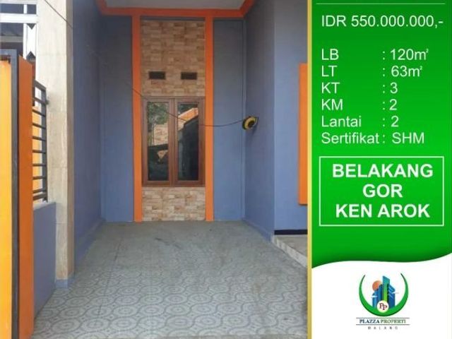dijual rumah siap huni buring belakang gor kenarok