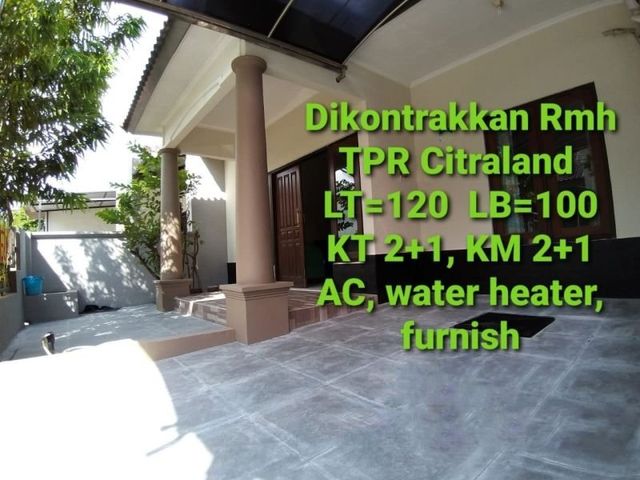 Disewakan Rumah Di Taman Puspa Raya Citraland Surabaya
