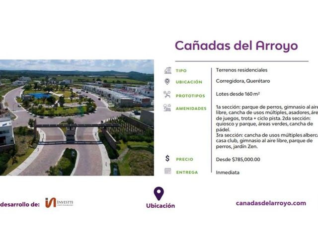Terrenos Residenciales Cañadas del Arroyo