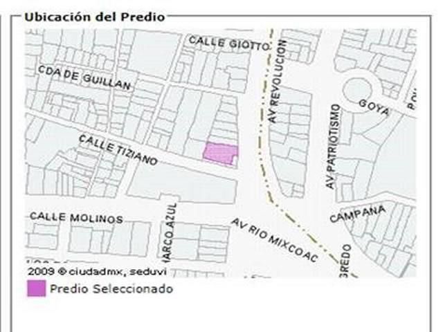Terreno en Renta en MIXCOAC