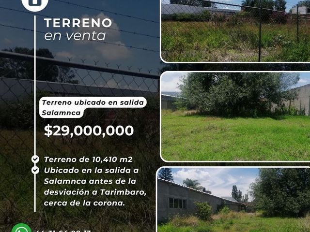 Terreno sobre la carretera Morelia-Salamanca cerca desviación al trébol