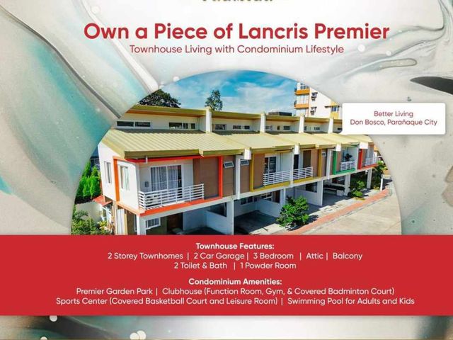 For Sale: 2-STOREY TOWNHOUSE WITH BALCONY & ATTIC IN DON BOSCO PARANAQUE