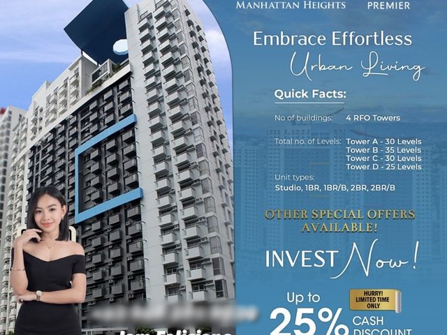rent to own condo in cubao manhattan heights