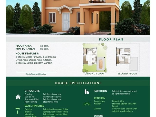 Camella Bacolod | Cara Model - House and Lot for sale in Bacolod City