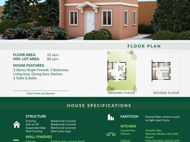 Camella Bacolod| Bella Model - House and Lot for sale in Bacolod City