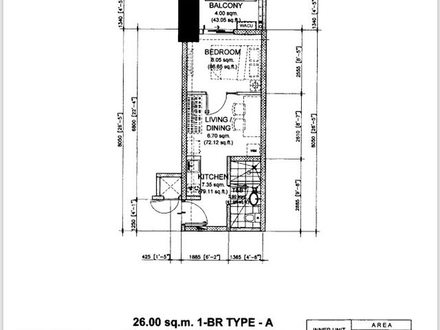 1-Bedroom Unit For Sale at Cameron Residences, Quezon City, Metro Manila