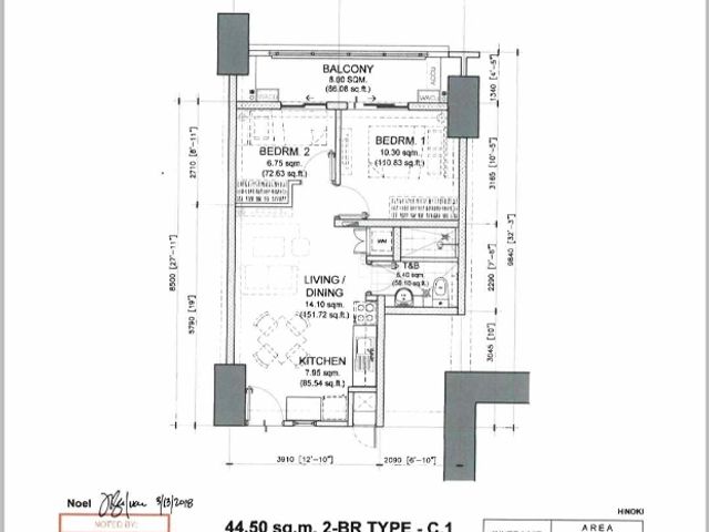 2 Bedroom Condominium for sale in Mandaluyong City - Kai Gardens