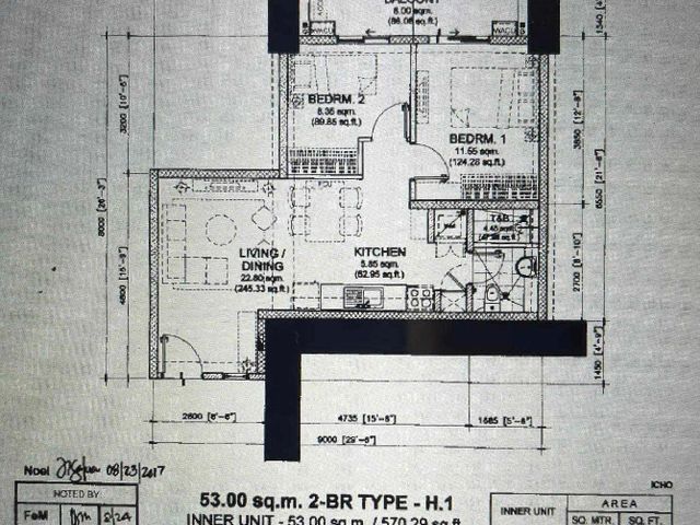 2 Bedrooms Unit For Sale with Parking in Kai Garden Residences, Mandaluyong City