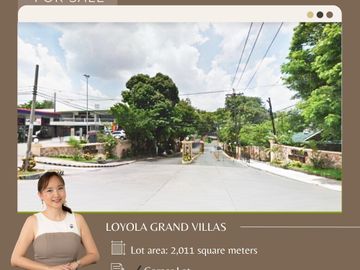 Loyola Grand Villas Lot for Sale! Quezon City