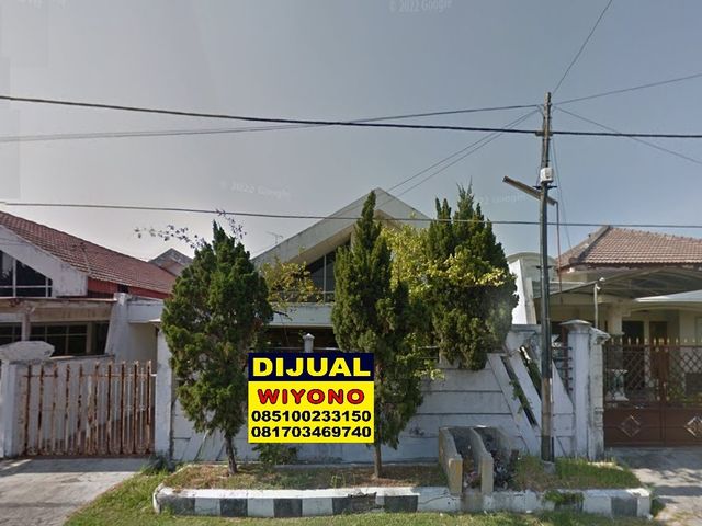 Rumah Kertajaya Indah Timur blok P dekat ITS Hitung Tanah Saja