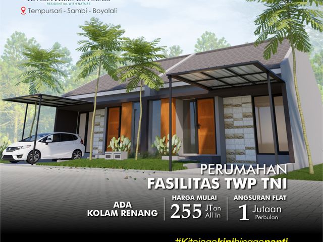 RUMAH TWP TNI AU DENGAN FASILITAS KOLAM RENANG