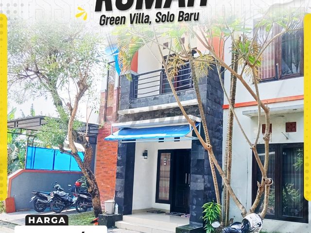 Rumah Disewakan 2 Lantai Green Villa, Solo Baru, Grogol, Sukoharjo