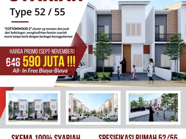 Di Jual RUMAH BARU SYARIAH di Cibubur Timur