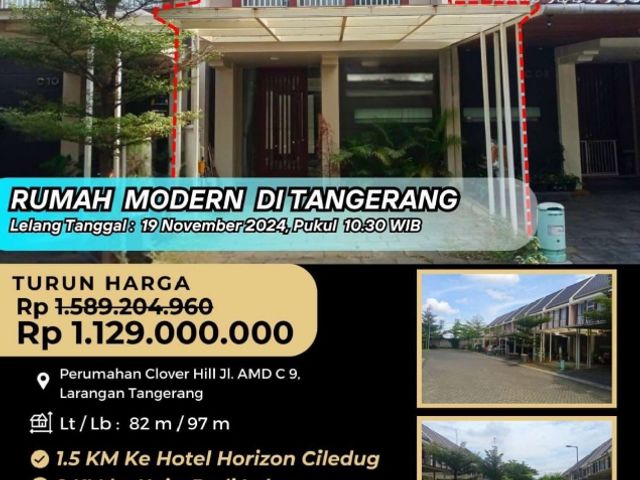 jual murah rumah mewah  2 lantai