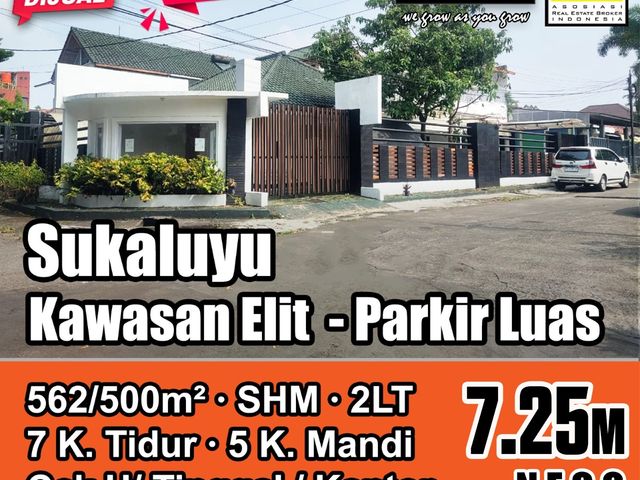 Turun Harga Sukaluyu - Dago Bandung Kota, SHM, Parkir Luas, Bisa Usaha/ Kantor