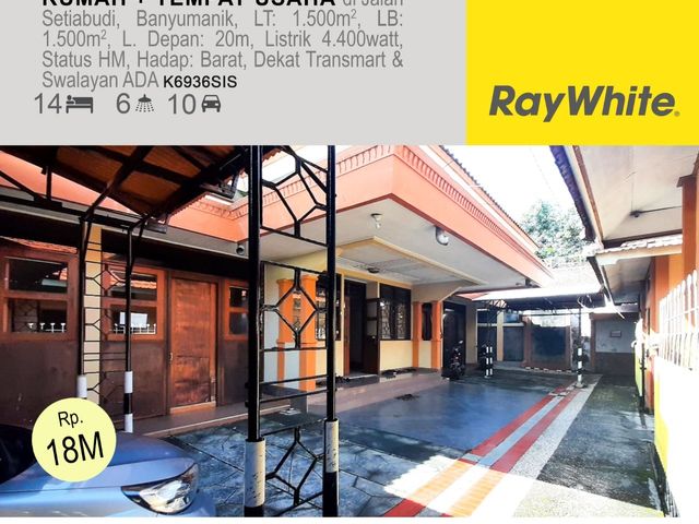 Dijual Rumah dan Tempat Usaha di Jalan Setiabudi Banyumanik Semarang