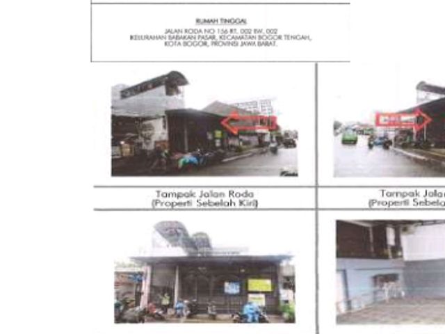 di jual ruko bisa Cessie ,lelang, KPKNL dibawah tangan kota bogor