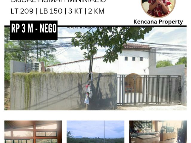 Rumah Minimalis Strategis Pinggir Jalan