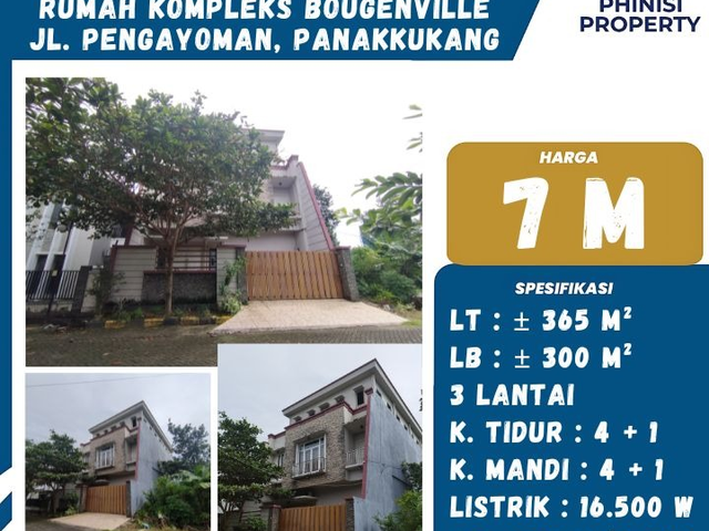 DIJUAL RUMAH DI KOMPLEKS BOUGENVILLE PANAKUKKANG